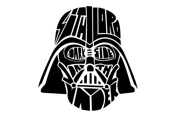 Darth Vader Typography