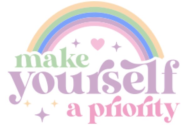 Make Yourself a Priority: A Colorful Rainbow of Encouragement and Self-Care