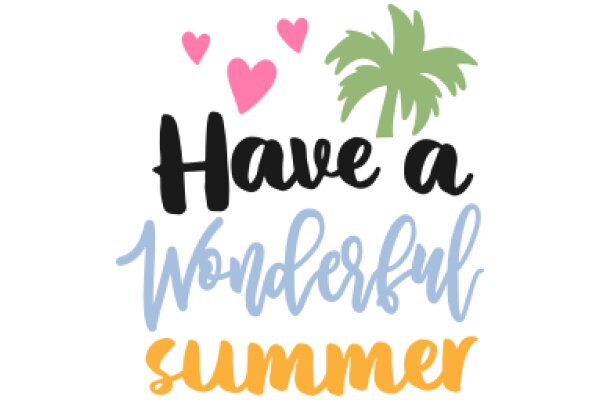Wishing You a Wonderful Summer: A Greeting Card with a Tropical Theme