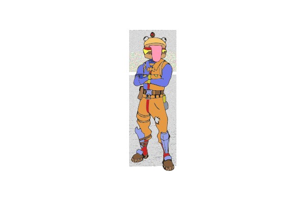 Stylized Character in Action Pose