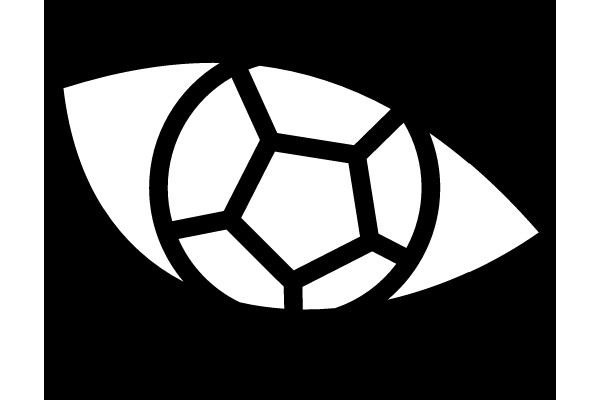 Icon of a Soccer Ball and Eye