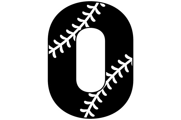 Baseball Stitched Number 0