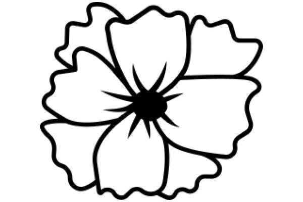 Stylized Flower Design in