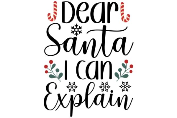 Holiday Greeting: Dear Santa, I Can Explain