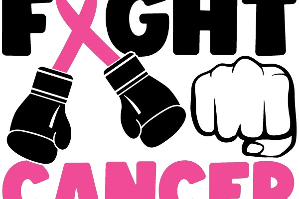 Fighting Cancer with Boxing Gloves and a Pink Ribbon