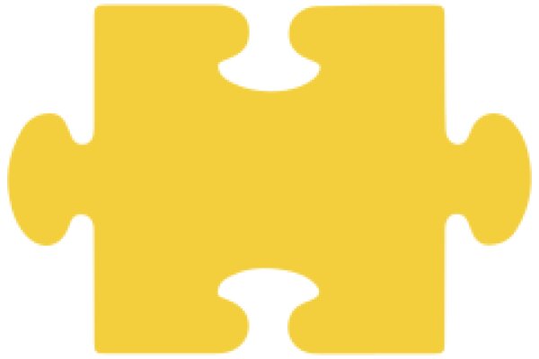 Simplicity in Design: A Yellow Puzzle Piece