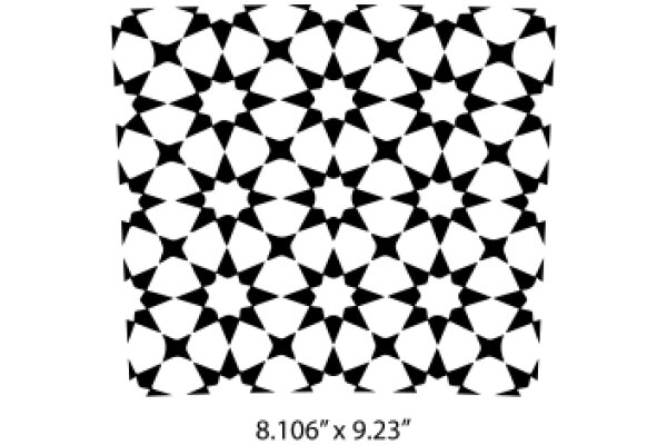 Stylized Geometric Pattern with a Color Scheme