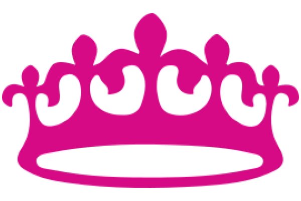 A Vibrant Pink Crown Emblem