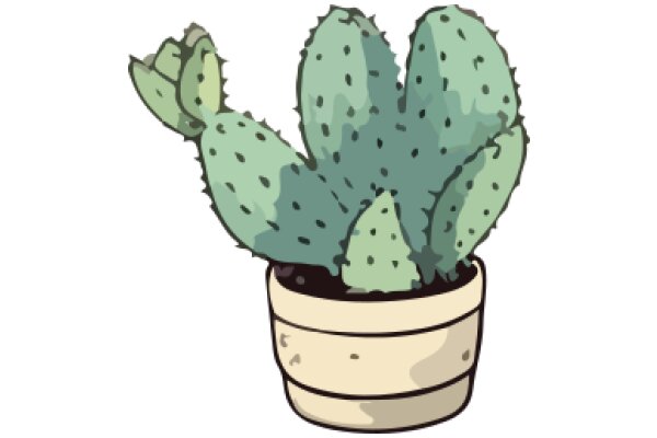 A Cactus in a Pot: A Simple Yet Charming Scene