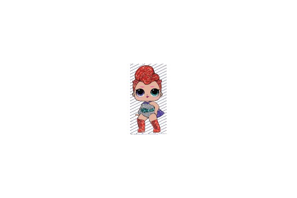 Stylish Superhero: A Chibi Character's Bold Appearance