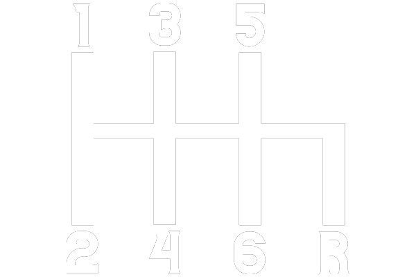 Mechanical Gear System Design: 1, 3, 5, 2, 4, 6, Reverse