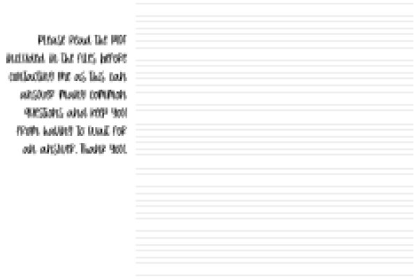 A Plea for Help: A Letter from the Files Before Contacting Me as This Can Answer Many Common Questions and Keep You from Having to Wait for an Answer.