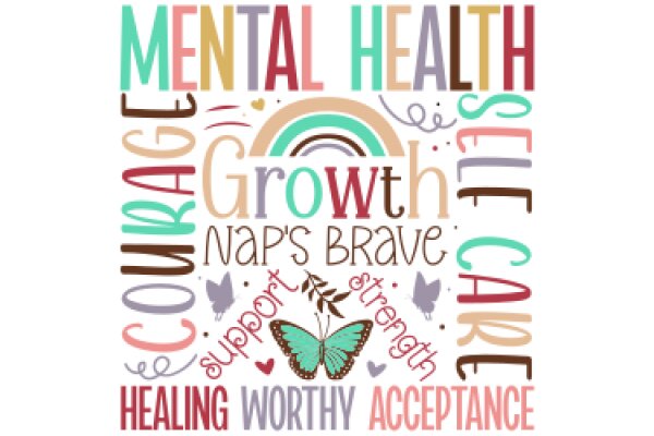 Celebrating the Power of Words: A Visual Poem on Mental Health, Growth, and Acceptance