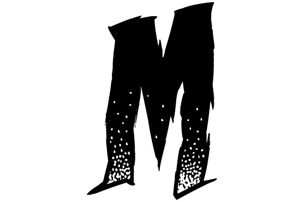 Brushed 'M' with Diamond Patterns