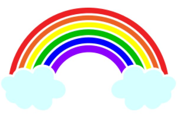Vibrant Rainbow with Clouds: A Symbol of Hope and Diversity