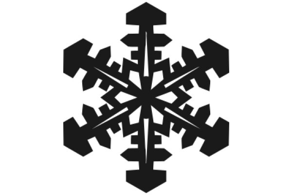 Stylized Snowflake Design in