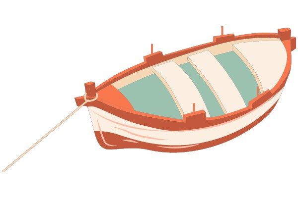 A Stylized Illustration of a Boat