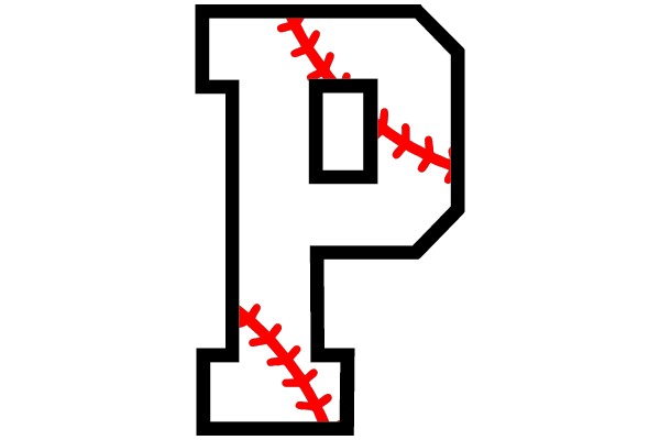 Stitched Letter P