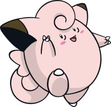 A Pink Cartoon Character with a Heart-Shaped Nose and a Cute Expression