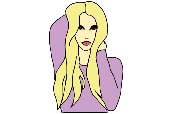 Contemplative Pose: A Digital Illustration