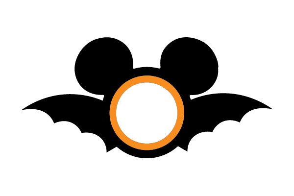 Mickey Mouse Bat Silhouette