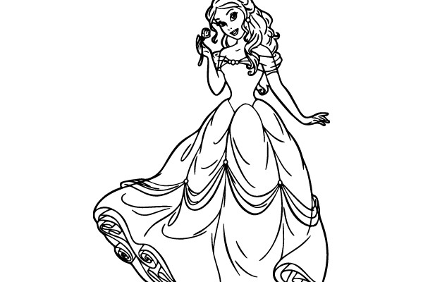Disney Princess Coloring Page