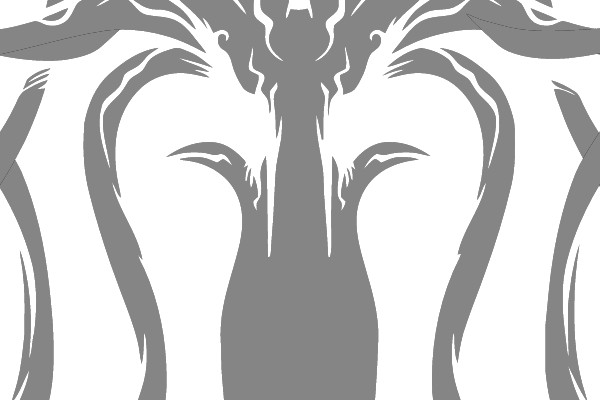Symmetrical Leaf and Tentacle Design
