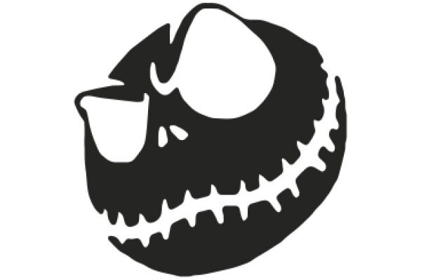 A Whimsical Illustration of a Smiling Face with a Mouth and Teeth