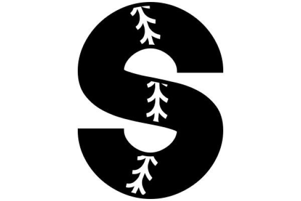 Stylized Baseball Logo with a Modern Twist