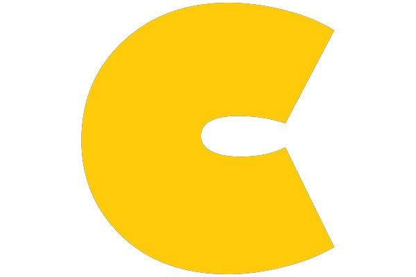 A Yellow 'C' with a Hole in the Center