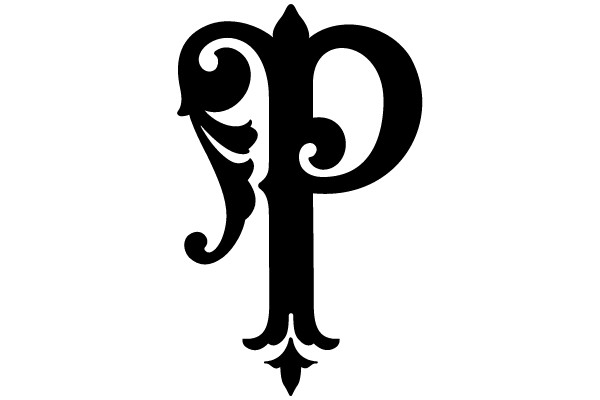 Ornate Gothic Capital Letter P