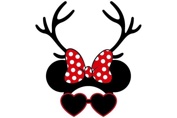 Mickey Mouse Reindeer Headband Clip Art