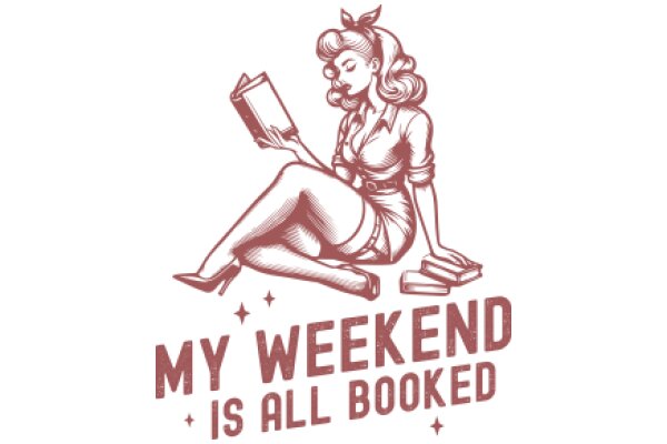 My Weekend is All Booked: A Vintage Illustration