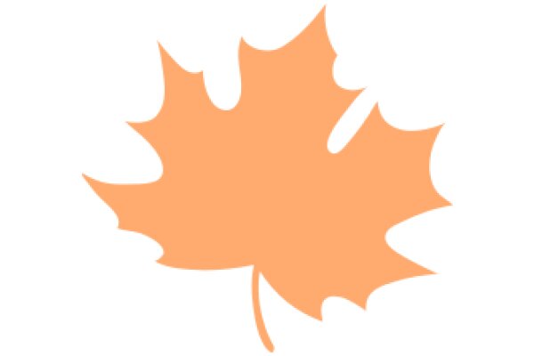 Vibrant Orange Maple Leaf