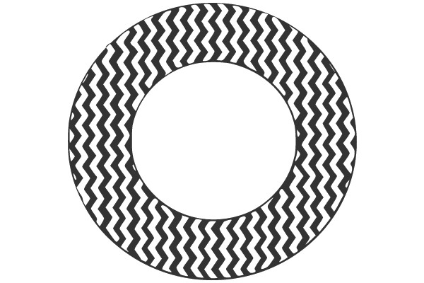 Zigzag Patterned Circle.