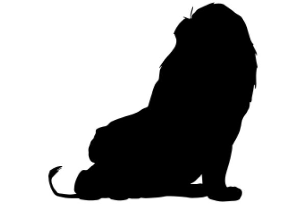 The Silhouette of a Majestic Lion