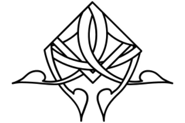 Stylized Geometric Design with a Heart at the Center