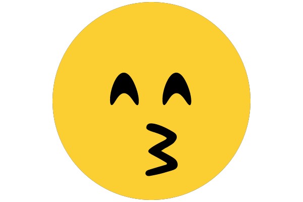 Kissing Face with Blushing Cheeks