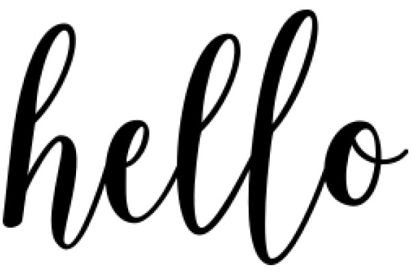 Hello: A Graphic Design of a Friendly Greeting